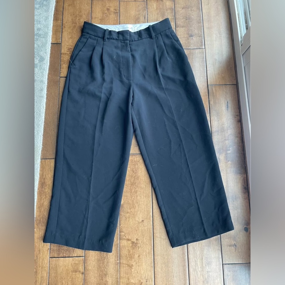 Aritzia The Effortless Pant Cropped Black Size 10